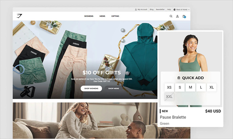 مثال على موقع Shopify 1